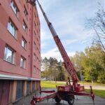 Čištění fasády panelového domu České Budějovice